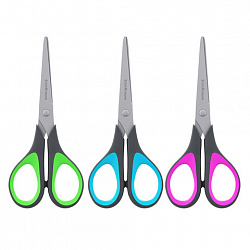 Ножницы ERICH KRAUSE "EasyCut+", 17 см, ассорти, блистер, 35099