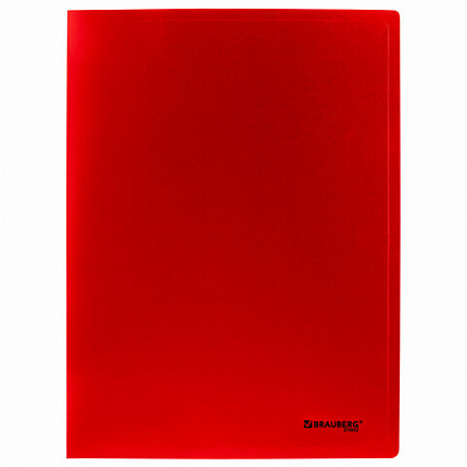 Папка на 2 кольцах А4 BRAUBERG UNIVERSAL, 25 мм, красная, до 170 листов, 0,5 мм, 273032