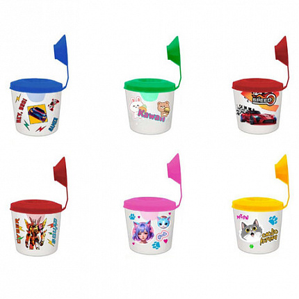 Стакан-непроливайка с крышкой, рисунок на корпусе, цвет АССОРТИ, СН-15