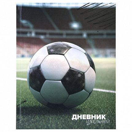 Дневник 1-4 класс 48 л., твердый, ЮНЛАНДИЯ, глянцевая ламинация, с подсказом, "Футбол", 107583