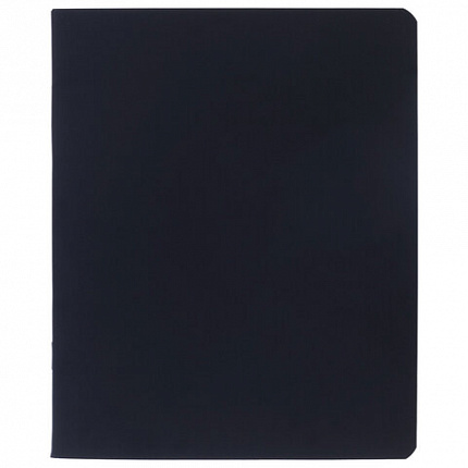 Тетрадь А5 96л. HATBER скоба, клетка, Soft-touch ламинация, SoloMatte_Черный бархат,, 96Т5лВ1