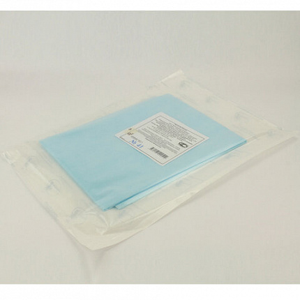 Простыня голубая стерильная 70х80 см, спанбонд 25 г/м2, ГЕКСА