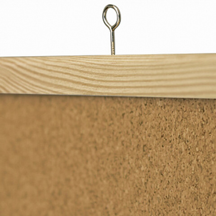 Доска пробковая для объявлений 90х120 см, деревянная рамка, ГАРАНТИЯ 10 ЛЕТ, РОССИЯ, BRAUBERG, 236861