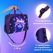 Сумка для занятий с плечевым ремнем, подкладкой BRAUBERG KIDS с ручками, 35x25x15 см, "Любознательный кот", 273291