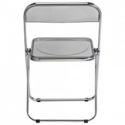 Стул складной прозрачный тонированный BRABIX "Glam CF-020", хромированный каркас, пластик, 533247