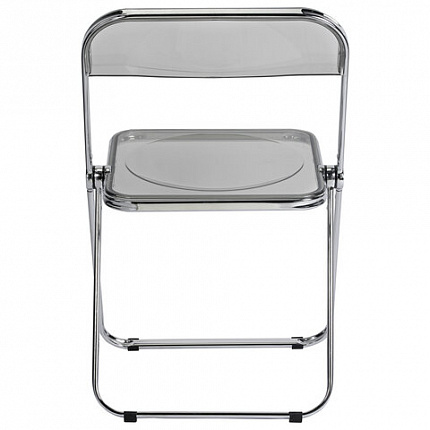 Стул складной прозрачный тонированный BRABIX "Glam CF-020", хромированный каркас, пластик, 533247