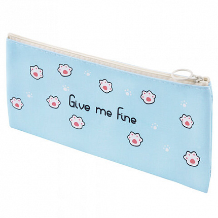 Пенал-конверт ПИФАГОР, 1 отделение, ПВХ, ассорти "Pawesome", 22х10 см, 273825