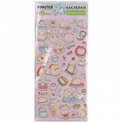 Наклейки декоративные "Милые животные", 17,5х9 см, ассорти 6 видов, FUNSTER (ФАНСТЕР), 6666081