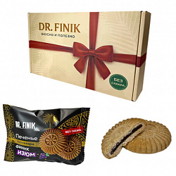 Печенье песочное DR.FINIK "Солнышко" с начинкой из финика и изюма, БЕЗ САХАРА, 700 г