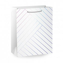 Пакет подарочный (1 штука) 18х10х23 см (M), "Leather Bag", ассорти, с тиснением, ЗОЛОТАЯ СКАЗКА, 700811