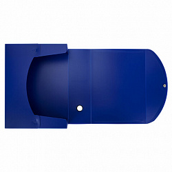 Короб архивный 330х245х100 мм, пластик разборный, до 900 листов, синий, 0,9 мм, BRAUBERG EXTRA, 272894