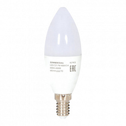 Лампа светодиодная SONNEN EXTRA, 7 (60) Вт, Е14, свеча, нейтральный белый, 30000 ч, LED C37-7W-4000-Е14, 457903