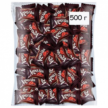 Карамель леденцовая КРЕМКА со вкусом кофе, 500 г, КНК596