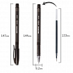 Ручка гелевая BRAUBERG "Gel Tone", ЧЕРНАЯ, корпус тонированный, игольчатый узел 0,5 мм, линия письма 0,35 мм, 141517
