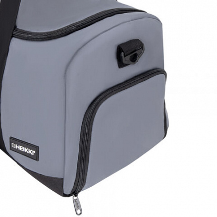 Сумка спортивная HEIKKI MOVE RENOWNED (ХЕЙКИ), отделение для обуви, серая, 28x51x26 см, 273910