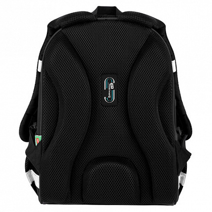 Ранец BRAUBERG KIDS START, 1 отделение, 2 кармана, "Space conqueror", СВЕТЯЩИЙСЯ, 35х26х13 см, 274408