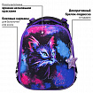 Ранец BRAUBERG PREMIUM, 2 отделения, с брелоком, "Neon cat", 38х29х16 см, 271352