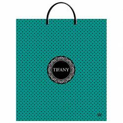 Пакет с пластиковой ручкой ПВД, 44х40 см, "Тифани", 100 мкм, н00255854