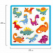 Наклейки обучающие тематические из EVA "Динозавры", 20х40 см, многоразовые, ЮНЛАНДИЯ, 663772