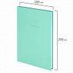 Блокнот БОЛЬШОЙ ФОРМАТ 200х290 мм, А4, 80 л., твердый, клетка, BRAUBERG "Minimal", мятный, 116435