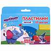 Пластилин мягкий ЮНЛАНДИЯ "ЮНЫЙ ВОЛШЕБНИК", 12 цветов 180 г, СО СТЕКОМ, ВЫСШЕЕ КАЧЕСТВО, европодвес, 106439