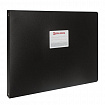 Папка на 4 кольцах БОЛЬШОГО ФОРМАТА А3, ГОРИЗОНТАЛЬНАЯ, 30 мм, черная, 0,8 мм, BRAUBERG "Стандарт", 225768