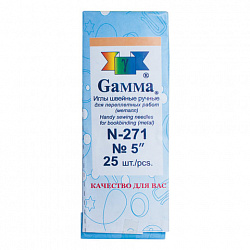 Иглы для прошивки документов (игла цыганская), комплект 25 шт., размер 12 см, бумажная упаковка, N-271