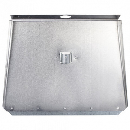 Лопата снеговая трехбортная 46х35 см, ЛА-3б алюминий 1,5 мм, планка металлическая на клепках, БЕЗ ЧЕРЕНКА, ГРАНДМАСТЕР, 700344