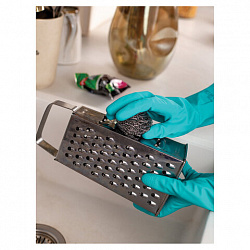 Губка (мочалка) металлическая, спиральная, 15 г, для посуды, гриля, плиты, PACLAN "Practi Spiro", 408220