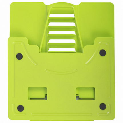 Подставка для книг и учебников BRAUBERG KIDS "Avocado", регулируемый угол наклона, металл, 238052