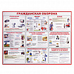 Доска-стенд информационная "Гражданская оборона" (910х700 мм), пластик