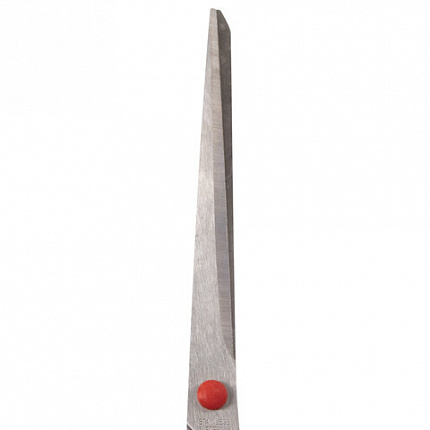 Ножницы STAFF EVERYDAY, 235 мм, бюджет, резиновые вставки, черно-красные, ПВХ чехол, 237501