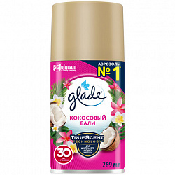 Сменный баллон 269 мл, GLADE "Кокосовый Бали" для автоматических освежителей, 864981