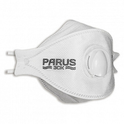 Респиратор противоаэрозольный, высокий класс защиты FFP3, с клапаном, PARUS 3СК, 1217054