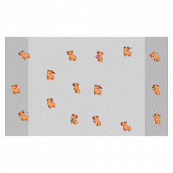 Обложки "CAPYBARAS" для тетрадей и дневников, КОМПЛЕКТ 10 шт, ПЛОТНЫЕ, 210*350 мм, 110 мкм, FUNSTER, 274087