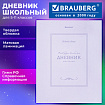 Дневник 5-11 класс 48 л., твердый, BRAUBERG, матовая ламинация, с подсказом, "Классика", 107610