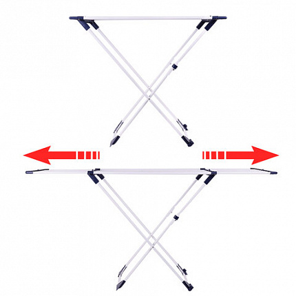 Сушилка напольная для белья раскладная, 3 сушильные зоны, 20 метров, LAIMA HOME, 607808