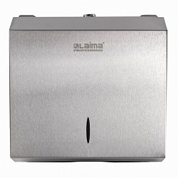 Диспенсер для полотенец LAIMA PROFESSIONAL INOX, (Система H3) V-сложения, нержавеющая сталь, матовый, 605696