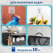 Крючки самоклеящиеся универсальные 7х7 см, КОМПЛЕКТ 5 шт., сталь + ПВХ, LAIMA Home, 608790