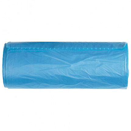 Мешки для мусора LAIMA "ULTRA" 90 л синие, рулон 20 шт. прочные, ПНД 14 мкм, 70х90 см, 607693