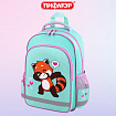 Рюкзак ПИФАГОР SCHOOL, 1 отделение, 3 кармана, "Красная панда", 38x28х14 см, 272083