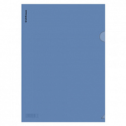Папка-уголок ERICH KRAUSE "Glossy Classic", A4, прозрачная, ассорти, 50155