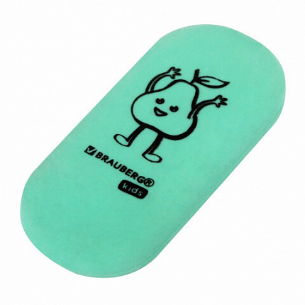 Ластики BRAUBERG KIDS "Fruits", НАБОР 6 штук, 50х23х10 мм, овальные, ассорти, 272669