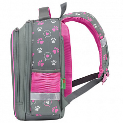 Ранец BRAUBERG KIDS STANDARD, 2 отделения, "Кот-мурлыка", 36х28х14 см, 274427
