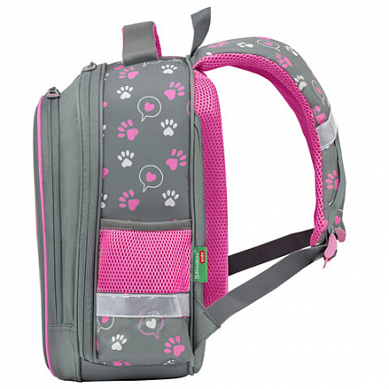 Ранец BRAUBERG KIDS STANDARD, 2 отделения, "Кот-мурлыка", 36х28х14 см, 274427