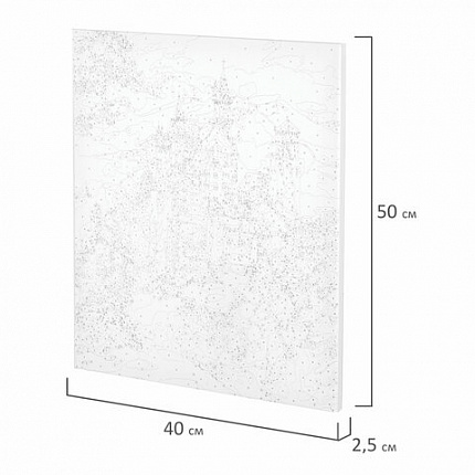 Картина по номерам 40х50 см, ОСТРОВ СОКРОВИЩ "Замок Нойшванштайн Бавария", на подрамнике, акрил, кисти, 663281