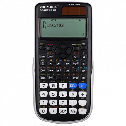 Калькулятор инженерный BRAUBERG SC-991EX-Plus (165х84мм),552 функции,10+2 разрядов, двойное питание, 271726