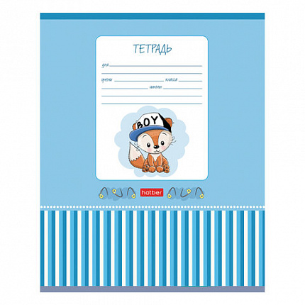 Тетрадь 12 л., HATBER, косая линия, обложка картон, "Мультяшки" (5 видов в спайке), 12Т5В6