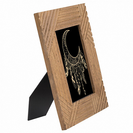 Рамка из мангового дерева BRAUBERG LOFT MANUSCRIPT, фото 10х15 см, акриловый экран, 17х22 см, 391284