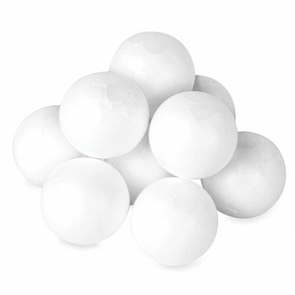 Пенопластовые заготовки для творчества "Шарики", 10 шт., 30 мм, ОСТРОВ СОКРОВИЩ, 661342